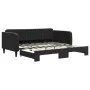 Sofá cama nido terciopelo negro 90x190 cm de vidaXL, Camas y somieres - Ref: Foro24-3197078, Precio: 235,21 €, Descuento: %