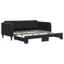 Sofá cama nido terciopelo negro 90x190 cm de vidaXL, Camas y somieres - Ref: Foro24-3197078, Precio: 241,55 €, Descuento: %