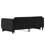 Sofá cama nido terciopelo negro 90x190 cm de vidaXL, Camas y somieres - Ref: Foro24-3197078, Precio: 235,21 €, Descuento: %