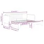 Sofá cama nido terciopelo negro 90x190 cm de vidaXL, Camas y somieres - Ref: Foro24-3197078, Precio: 235,21 €, Descuento: %
