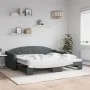 Sofá cama nido tela gris oscuro 90x200 cm de vidaXL, Camas y somieres - Ref: Foro24-3197531, Precio: 254,62 €, Descuento: %