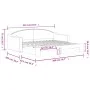 Sofá cama nido tela gris oscuro 90x200 cm de vidaXL, Camas y somieres - Ref: Foro24-3197531, Precio: 254,62 €, Descuento: %