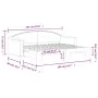 Ausziehbares Schlafsofa aus dunkelgrauem Stoff, 80 x 200 cm von vidaXL, Betten und Lattenroste - Ref: Foro24-3197526, Preis: ...