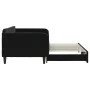 Black velvet trundle sofa bed 100x200 cm by vidaXL, Beds and slatted bases - Ref: Foro24-3197074, Price: 265,04 €, Discount: %