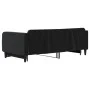 Black velvet trundle sofa bed 100x200 cm by vidaXL, Beds and slatted bases - Ref: Foro24-3197074, Price: 265,04 €, Discount: %