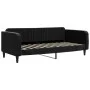 Black velvet trundle sofa bed 100x200 cm by vidaXL, Beds and slatted bases - Ref: Foro24-3197074, Price: 265,04 €, Discount: %