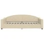 Ausziehbares Schlafsofa, cremefarbener Stoff, 90 x 200 cm von vidaXL, Betten und Lattenroste - Ref: Foro24-3197534, Preis: 24...