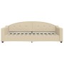 Sofá cama nido tela crema 90x200 cm de vidaXL, Camas y somieres - Ref: Foro24-3197534, Precio: 248,12 €, Descuento: %