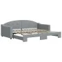 Sofá cama nido tela gris claro 90x200 cm de vidaXL, Camas y somieres - Ref: Foro24-3197530, Precio: 255,43 €, Descuento: %