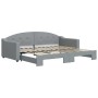 Sofá cama nido tela gris claro 90x200 cm de vidaXL, Camas y somieres - Ref: Foro24-3197530, Precio: 255,85 €, Descuento: %