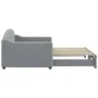 Sofá cama nido tela gris claro 90x200 cm de vidaXL, Camas y somieres - Ref: Foro24-3197530, Precio: 255,43 €, Descuento: %
