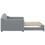 Sofá cama nido tela gris claro 90x200 cm de vidaXL, Camas y somieres - Ref: Foro24-3197530, Precio: 255,85 €, Descuento: %