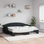 Sofá cama nido tela negro 80x200 cm de vidaXL, Camas y somieres - Ref: Foro24-3197527, Precio: 252,61 €