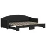 Black fabric trundle sofa bed 80x200 cm by vidaXL, Beds and slatted bases - Ref: Foro24-3197527, Price: 247,19 €, Discount: %