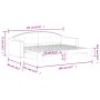 Ausziehbares Schlafsofa aus schwarzem Stoff, 80 x 200 cm von vidaXL, Betten und Lattenroste - Ref: Foro24-3197527, Preis: 250...