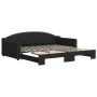 Sofá cama nido tela negro 100x200 cm de vidaXL, Camas y somieres - Ref: Foro24-3197537, Precio: 262,12 €, Descuento: %