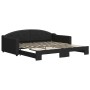 Sofá cama nido tela negro 100x200 cm de vidaXL, Camas y somieres - Ref: Foro24-3197537, Precio: 266,56 €, Descuento: %