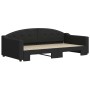 Sofá cama nido tela negro 100x200 cm de vidaXL, Camas y somieres - Ref: Foro24-3197537, Precio: 266,56 €, Descuento: %