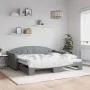 Sofá cama nido tela gris claro 90x190 cm de vidaXL, Camas y somieres - Ref: Foro24-3197540, Precio: 243,77 €, Descuento: %