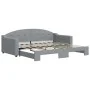 Sofá cama nido tela gris claro 90x190 cm de vidaXL, Camas y somieres - Ref: Foro24-3197540, Precio: 243,77 €, Descuento: %