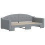 Sofá cama nido tela gris claro 90x190 cm de vidaXL, Camas y somieres - Ref: Foro24-3197540, Precio: 252,04 €