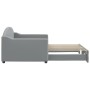 Sofá cama nido tela gris claro 90x190 cm de vidaXL, Camas y somieres - Ref: Foro24-3197540, Precio: 252,04 €