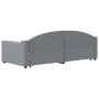 Ausziehbares Schlafsofa aus hellgrauem Stoff, 90 x 190 cm von vidaXL, Betten und Lattenroste - Ref: Foro24-3197540, Preis: 24...
