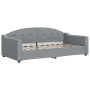 Ausziehbares Schlafsofa aus hellgrauem Stoff, 90 x 190 cm von vidaXL, Betten und Lattenroste - Ref: Foro24-3197540, Preis: 24...