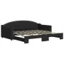 Sofá cama nido tela negro 90x190 cm de vidaXL, Camas y somieres - Ref: Foro24-3197542, Precio: 243,86 €, Descuento: %