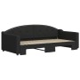 Black fabric trundle sofa bed 90x190 cm by vidaXL, Beds and slatted bases - Ref: Foro24-3197542, Price: 248,52 €, Discount: %
