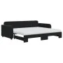 Sofá cama nido con colchón terciopelo negro 90x200 cm de vidaXL, Camas y somieres - Ref: Foro24-3196957, Precio: 449,19 €, De...