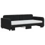 Sofá cama nido con colchón terciopelo negro 90x200 cm de vidaXL, Camas y somieres - Ref: Foro24-3196957, Precio: 449,19 €, De...