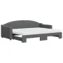 Sofá cama nido con colchón tela gris oscuro 80x200 cm de vidaXL, Camas y somieres - Ref: Foro24-3197544, Precio: 421,38 €, De...
