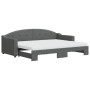 Sofá cama nido con colchón tela gris oscuro 80x200 cm de vidaXL, Camas y somieres - Ref: Foro24-3197544, Precio: 419,47 €, De...
