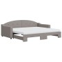 Sofá cama nido con colchón tela gris taupe 90x200 cm de vidaXL, Camas y somieres - Ref: Foro24-3197551, Precio: 437,51 €, Des...