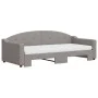 Trundle sofa bed with taupe gray fabric mattress 90x200 cm by vidaXL, Beds and slatted bases - Ref: Foro24-3197551, Price: 44...