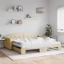 Sofá cama nido con colchón tela crema 100x200 cm de vidaXL, Camas y somieres - Ref: Foro24-3197557, Precio: 432,77 €, Descuen...
