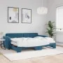 Ausziehbares Schlafsofa mit blauer Samtmatratze 80x200 cm von vidaXL, Betten und Lattenroste - Ref: Foro24-3196945, Preis: 42...