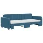 Ausziehbares Schlafsofa mit blauer Samtmatratze 80x200 cm von vidaXL, Betten und Lattenroste - Ref: Foro24-3196945, Preis: 42...