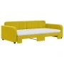 Sofá cama nido con colchón terciopelo amarillo 100x200 cm de vidaXL, Camas y somieres - Ref: Foro24-3196965, Precio: 423,89 €...