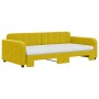 Sofá cama nido con colchón terciopelo amarillo 100x200 cm de vidaXL, Camas y somieres - Ref: Foro24-3196965, Precio: 434,35 €...