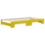 Trundle sofa bed with yellow velvet mattress 100x200 cm by vidaXL, Beds and slatted bases - Ref: Foro24-3196965, Price: 423,8...