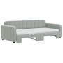Sofá cama nido con colchón terciopelo gris claro 90x190 cm de vidaXL, Camas y somieres - Ref: Foro24-3196966, Precio: 412,04 ...