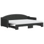 Trundle sofa bed with black fabric mattress 80x200 cm by vidaXL, Beds and slatted bases - Ref: Foro24-3197545, Price: 419,94 ...