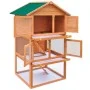 Casa de animales pequeños jaula conejera 3 niveles madera de vidaXL, Jaulas y habitáculos para animales pequeños - Ref: Foro2...