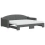 Trundle sofa bed with dark gray fabric mattress 90x200 cm by vidaXL, Beds and slatted bases - Ref: Foro24-3197549, Price: 449...