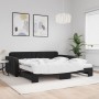 Trundle sofa bed with black velvet mattress 100x200 cm by vidaXL, Beds and slatted bases - Ref: Foro24-3196964, Price: 447,97...