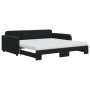 Trundle sofa bed with black velvet mattress 100x200 cm by vidaXL, Beds and slatted bases - Ref: Foro24-3196964, Price: 447,97...