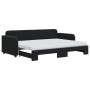 Sofá cama nido con colchón terciopelo negro 80x200 cm de vidaXL, Camas y somieres - Ref: Foro24-3196950, Precio: 419,94 €, De...