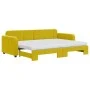 Sofá cama nido con cajones terciopelo amarillo 80x200 cm de vidaXL, Camas y somieres - Ref: Foro24-3196951, Precio: 420,06 €,...